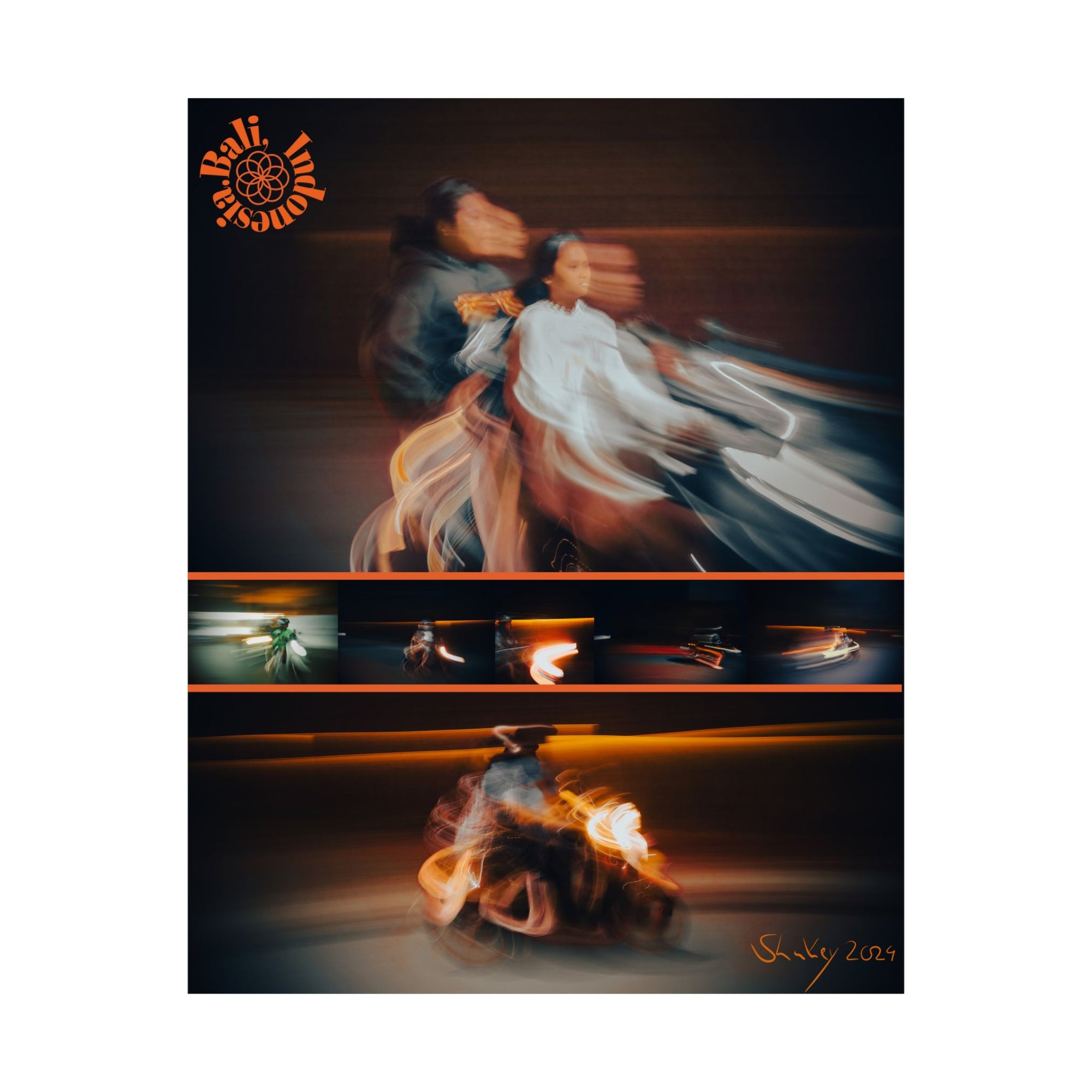 GRAB AND GO - Bali Bikers Poster.